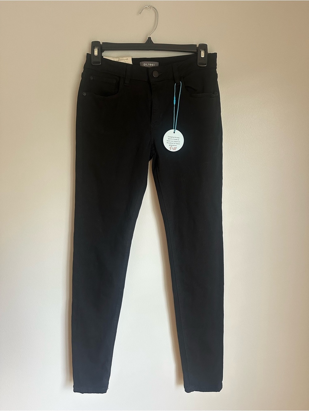 DL1961 - NEW Girls Chloe Skinny High Rise Black Jeans Size 16  Adjustable Waist